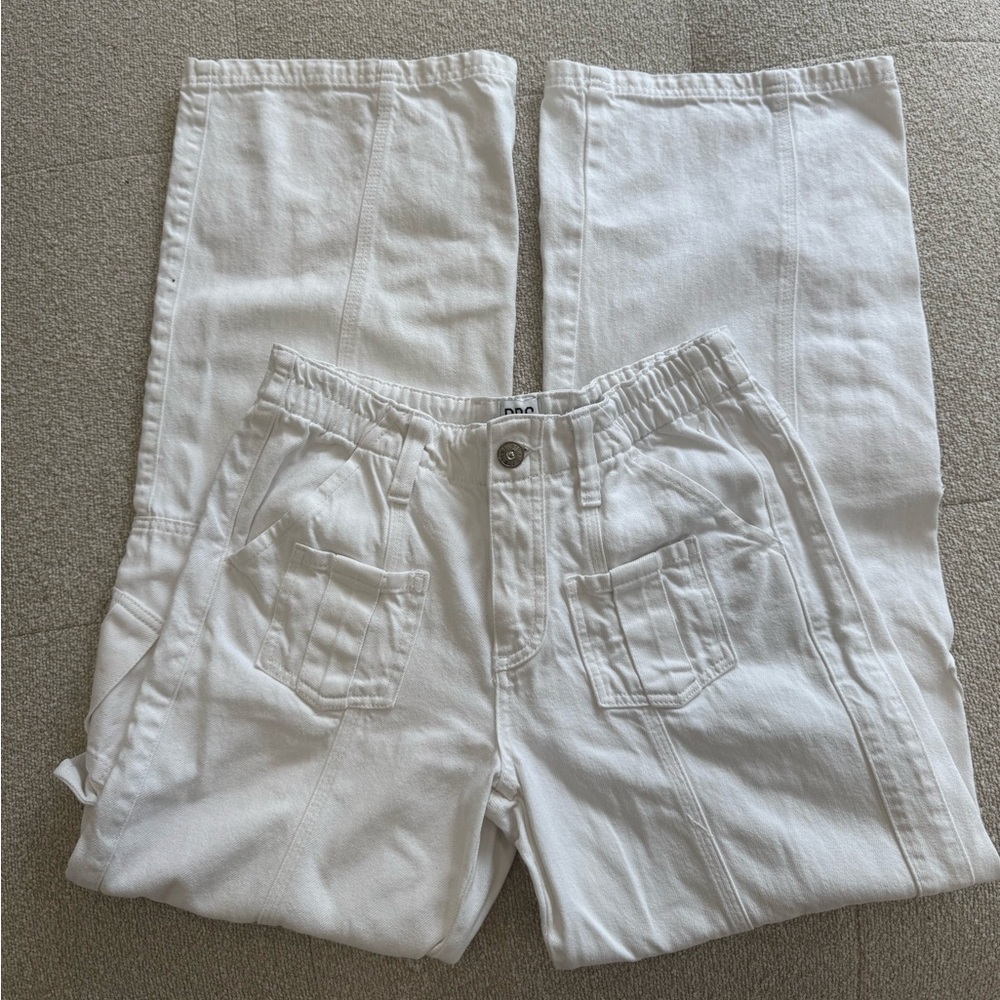BDG Y2K White Cargo Jeans Size 28 | Urban Outfitters Utility Pants